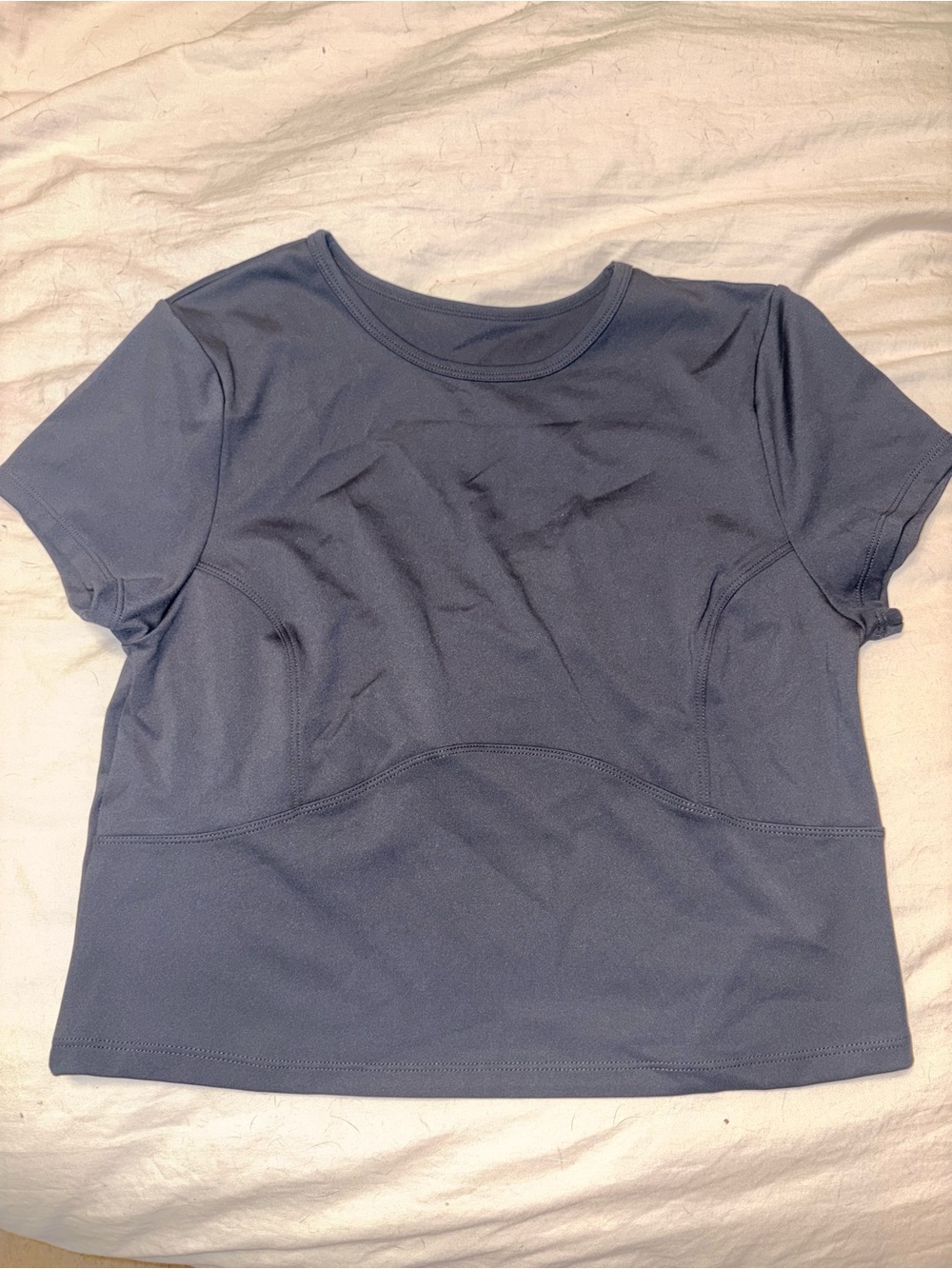 Women's Black seamless workout top